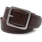 Men's Genuine Leather Belts with Solid Brass Gold Buckle, Top-Grain One Piece Leather Dress Casual Belts For Men.