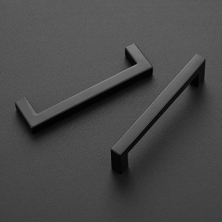 30 Pack 5 Inch Kitchen Square Cabinet Handles Matte Black Cabinet Pulls Black Drawer Pulls Kitchen Cabinet Hardware Kitchen Handles for Cabinets Cupboard Handles Drawer handles