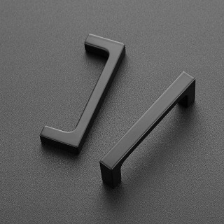 30 Pack SOLID 3 Inch Kitchen Square Cabinet Handles Matte Black Cabinet Pulls Drawer Pulls Kitchen Cabinet Hardware Flat Black Kitchen Handles