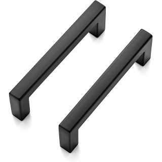 30 Pack Solid 3 Inch Center to Center Slim Square Bar Drawer Handles Kitchen Cabinet Handles Black Drawer Pulls Kitchen Cabinet Hardware Kitchen Handles Matte Black Cabinet Pulls