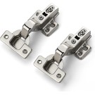 60 Pack 30 Pairs European Kitchen Cabinet Hinges Soft Close Insert Cabinet Door Hinges Heavy-Duty Frameless Adjustable Concealed Cabinet Cup Hinge