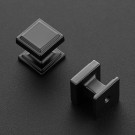 30 Pack Matte Black Square Kitchen Cabinet Knobs,Zinc Solid Drawer Pulls,Farmouse Cabinet Handles for Cupboard, Dresser, Closet and Bathroom, Modern Cabinet Hardware for Cabinets